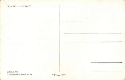 Ak Vyškov Wischau Südmähren, Denkmal