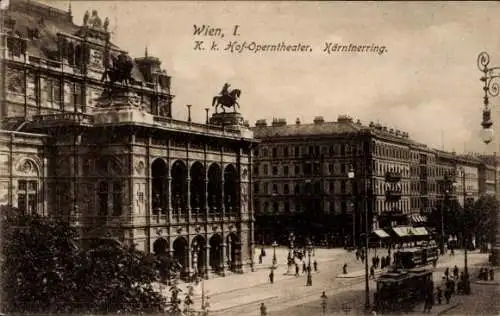 Ak Wien 1 Innere Stadt, Hof-Operntheater, Kärntnerring