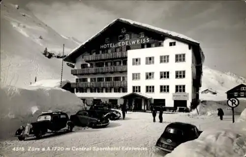 Ak Zürs am Arlberg Vorarlberg, Central Sporthotel Edelweiss