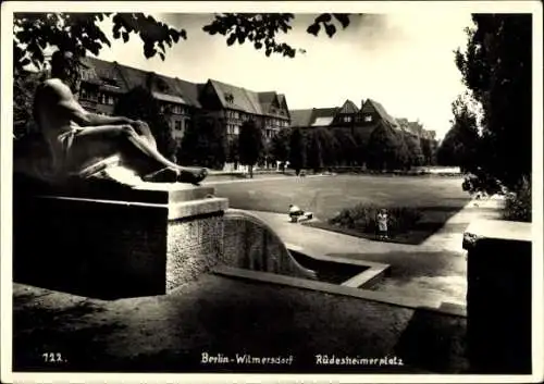 Foto Ak Berlin Wilmersdorf, Rüdesheimer Platz