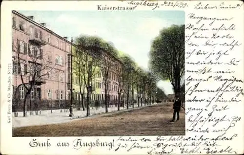 Ak Augsburg in Schwaben, Kaiserstraße