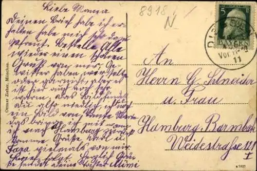 Ak Dießen am Ammersee, Straßenpartie, Kapelle