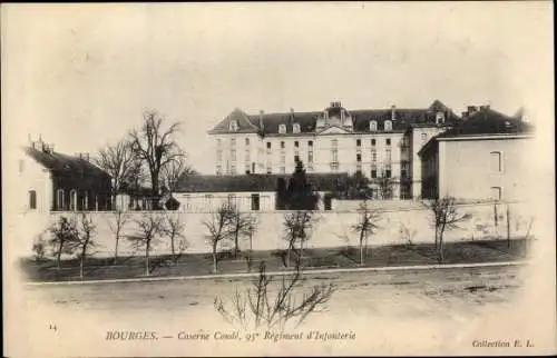 Ak Bourges Pignoux Cher, Caserne Conde, 95e Regiment d'Infanterie