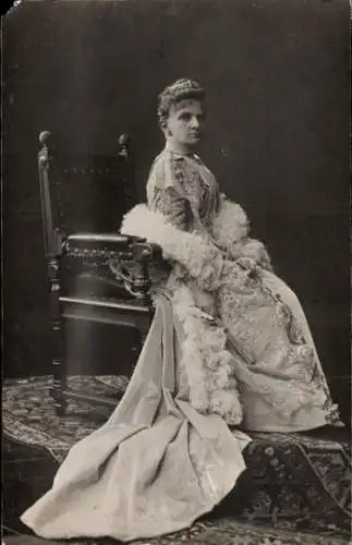 Ak Marie von Sachsen-Meiningen, Portrait