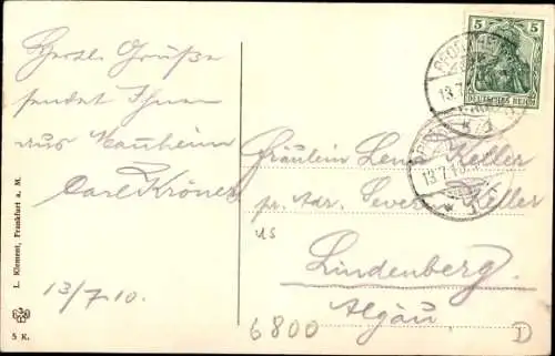 Ak Mannheim in Baden, Wasserturm am Friedrichsplatz, Wasserspiel, Fontäne