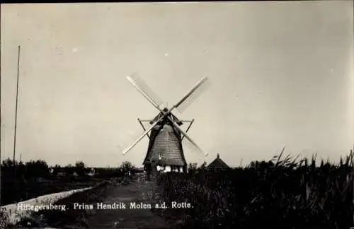 Ak Hillegersberg Rotterdam Südholland, Prinz Hendrik Molen ad Rotte