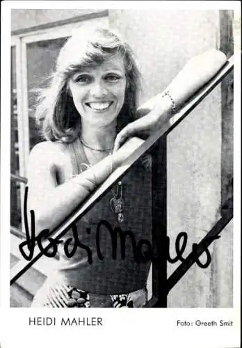 Ak Schauspielerin Heidi Mahler, Portrait, Autogramm