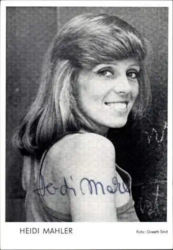 Ak Schauspielerin Heidi Mahler, Portrait, Autogramm