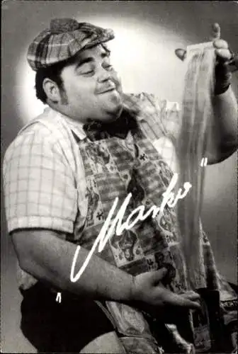 Ak Schauspieler Markus, Portrait, Spielkarten, Autogramm