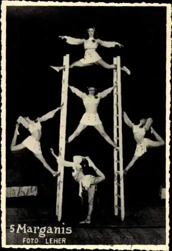 Ak Schauspielergruppe 5 Marganis, Portrait, Autogramm