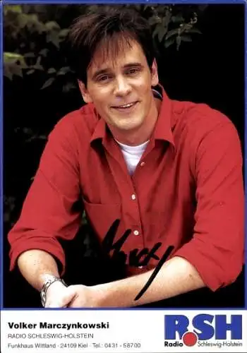Ak Schauspieler Volker Marczynkowski, Portrait, Autogramm