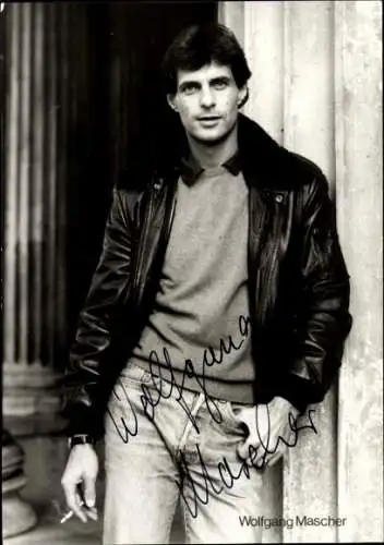 Ak Schauspieler Wolfgang Mascher, Portrait, Autogramm