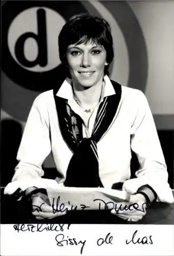 Ak Schauspielerin Sissy de Mas, Portrait, Autogramm