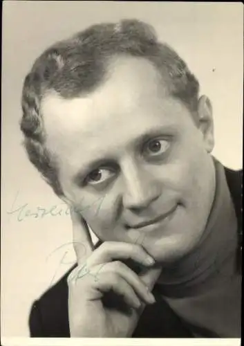 Ak Schauspieler Peter Marzel, Portrait, Autogramm