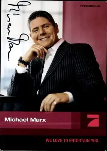 Ak Schauspieler Michael Marx, Portrait, Autogramm