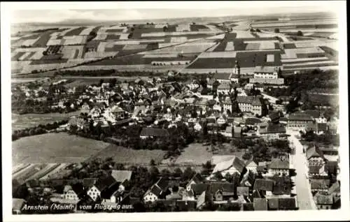 Ak Arnstein in Unterfranken, Fliegeraufnahme