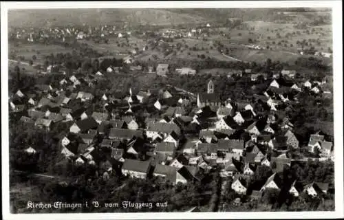 Ak Efringen Kirchen am Oberrhein, Fliegeraufnahme