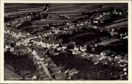 Ak Oberhausen in Oberbayern, Fliegeraufnahme