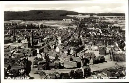 Ak Völklingen im Saarland, Fliegeraufnahme