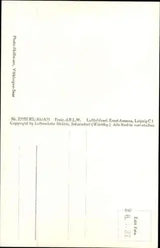 Ak Völklingen im Saarland, Fliegeraufnahme