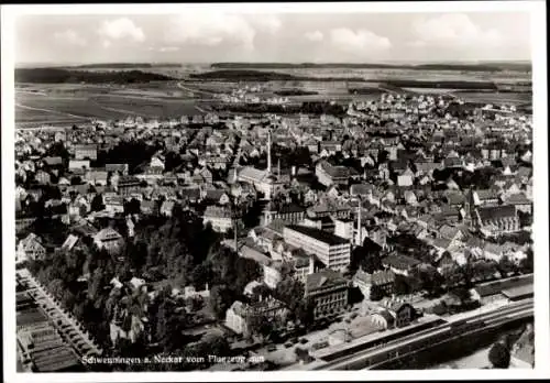 Ak Schwenningen am Neckar, Fliegeraufnahme