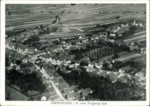 Ak Oberhausen in Oberbayern, Fliegeraufnahme