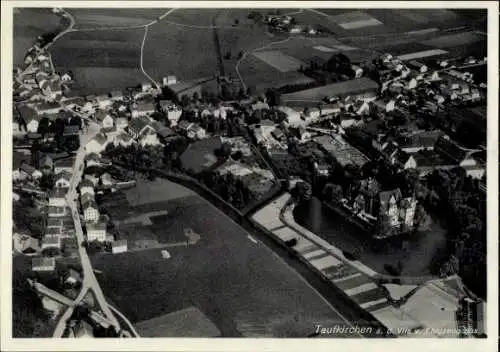 Ak Taufkirchen an der Vils Oberbayern, Fliegeraufnahme, oberbayrische Landesfürsorgeanstalt