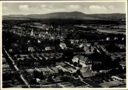 Ak Großsachsenheim Sachsenheim in Württemberg, Fliegeraufnahme