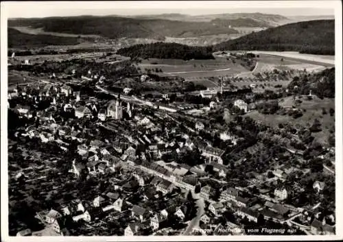 Ak Waldshut Tiengen am Hochrhein, Fliegeraufnahme