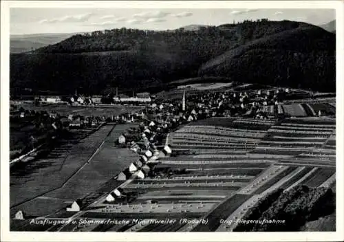 Ak Münchweiler an der Rodalb Pfalz, Fliegeraufnahme