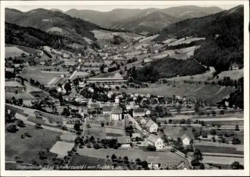 Ak Oberwolfach im Schwarzwald, Fliegeraufnahme