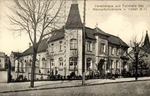 Ak Velten in der Mark, Vereinshaus und Turnhalle des Männerturnvereins E.V.