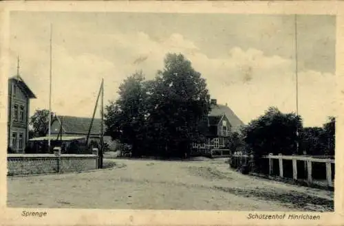 Ak Sprenge Steinburg im Kreis Stormarn, Schützenhof Hinrichsen