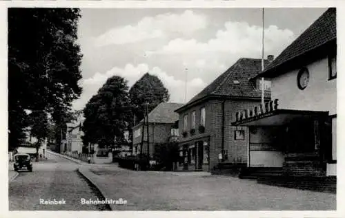 Ak Reinbek in Schleswig-Holstein, Bahnhofstraße, Sparkasse, Geschäfte