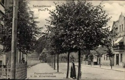 Ak Sachsenhausen Oranienburg in der Mark, Promenadenweg in der Wilhelmstraße