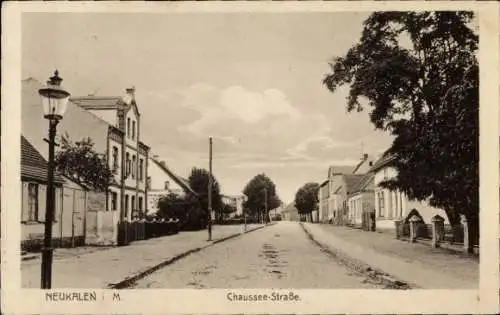 Ak Neukalen in Mecklenburg, Chaussee-Straße