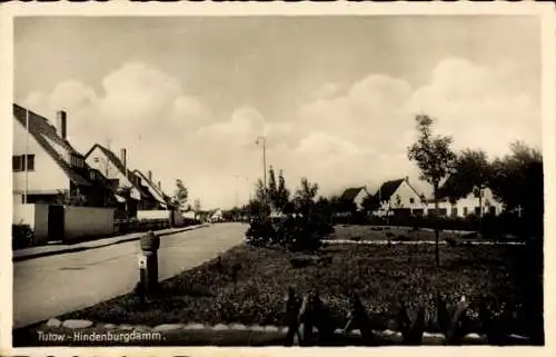 Foto Ak Tutow in Vorpommern, Hindenburgdamm, Siedlung