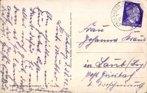 Ak Übach Palenberg Nordrhein Westfalen, Bahnhof, Kirche, Straßenpartie