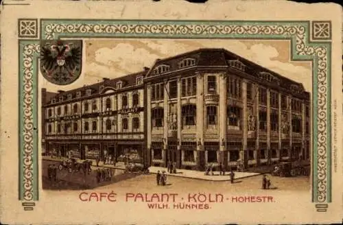 Wappen Litho Köln am Rhein, Cafe Palant, Hohestraße