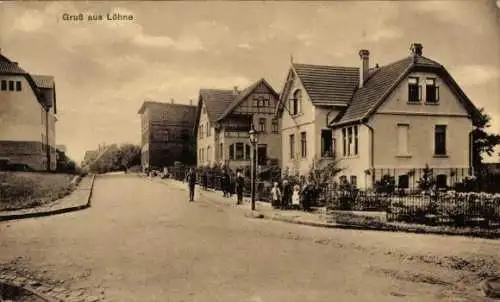 Ak Löhne in Westfalen, Straßenpartie, Anwohner