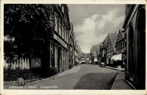 Ak Lübbecke in Westfalen, Langestraße