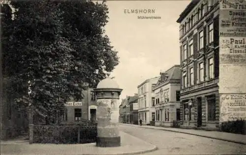 Ak Elmshorn in Holstein, Mühlenstraße