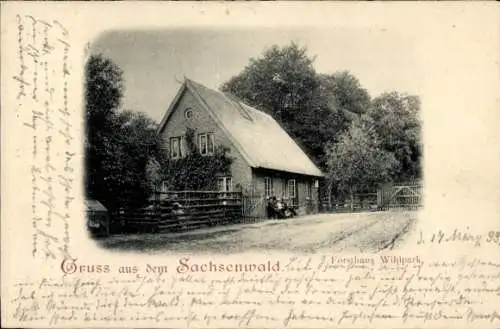 Ak Sachsenwald Hofriede Aumühle im Herzogtum Lauenburg, Forsthaus Wildpark