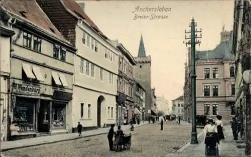 Ak Aschersleben im Salzlandkreis, Breitestraße