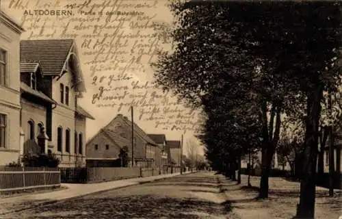 Ak Altdöbern in der Niederlausitz, Bahnhofstraße