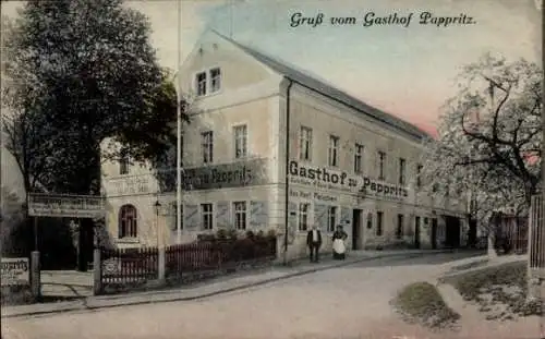 Ak Dresden Niederpoyritz, Gasthof Pappritz