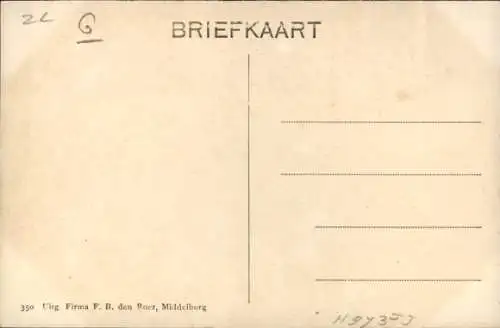Ak Zeeland, Dünen, Drei Kinder in Volkstracht