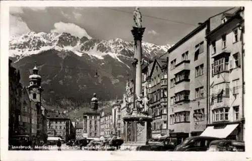 Ak Innsbruck in Tirol, Maria Theresia Straße, Nordkette