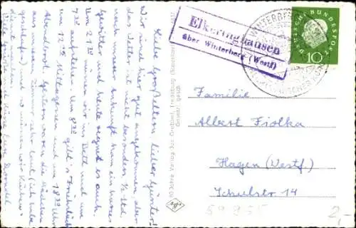 Ak Elkeringhausen Winterberg im Sauerland, Gesamtansicht