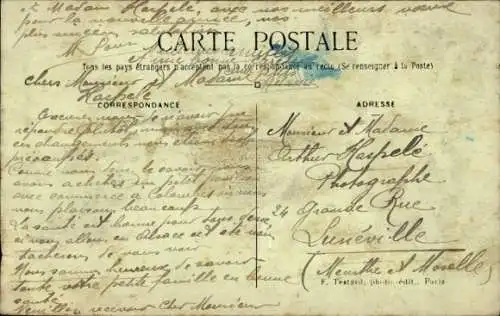 Ak Colombes Hauts de Seine, Rue St-Denis, Colombes-Palast